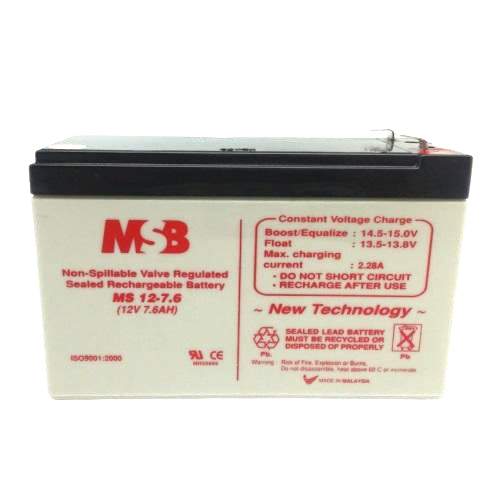 MSB SLA BATTERY MS 12-7.6