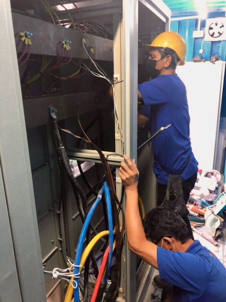 electrician factory industrial wiring